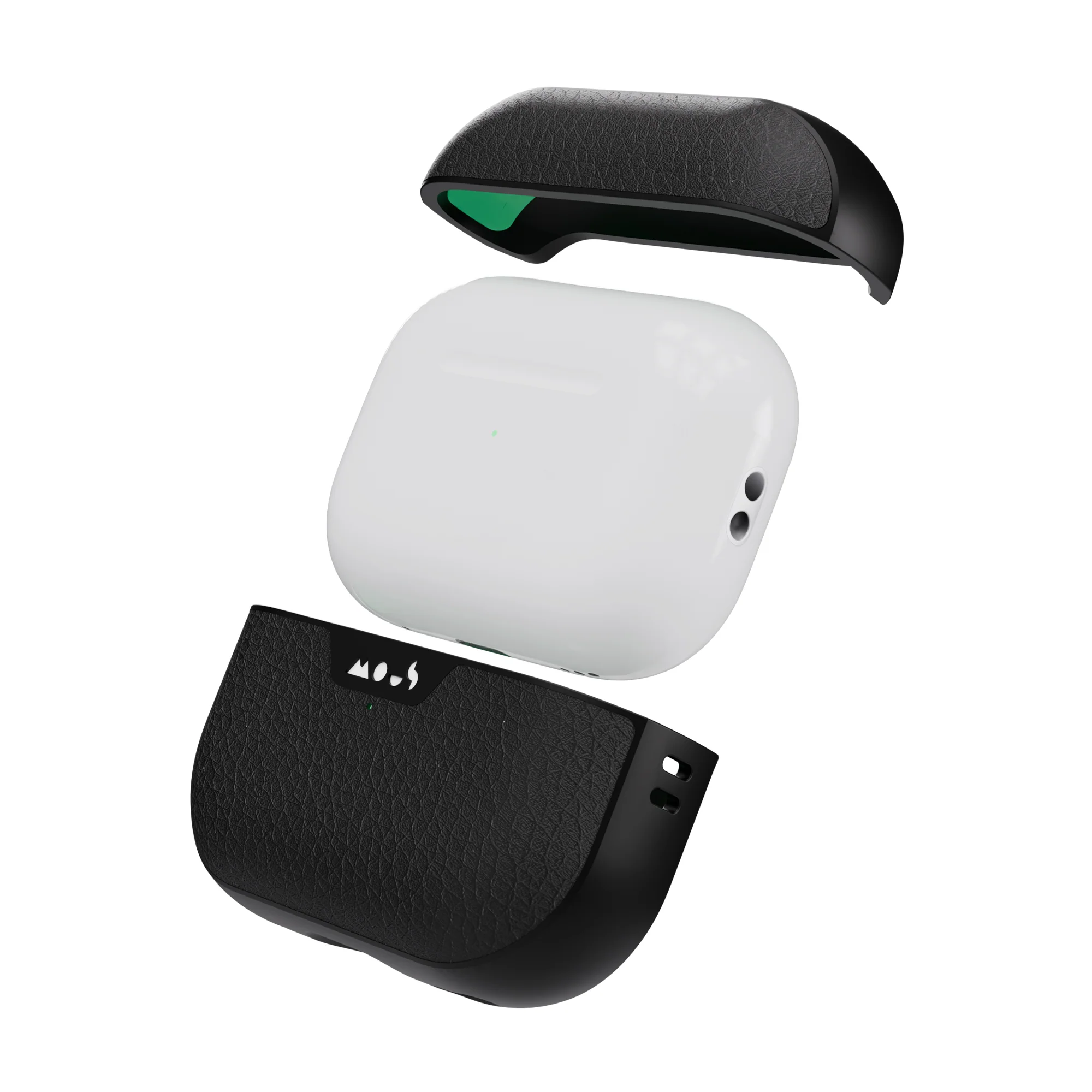 Black Leather AirPods Pro Case - Image 4
