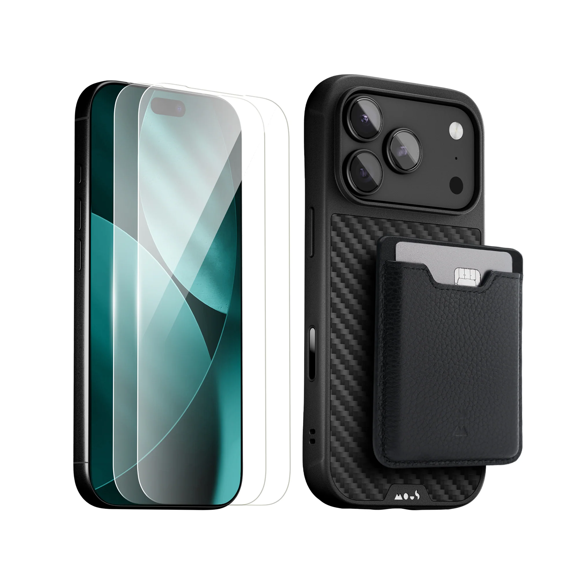 Aramid Fibre Protective Case, Screen Protector and Card Wallet - Apple Starter Kit - Image 4