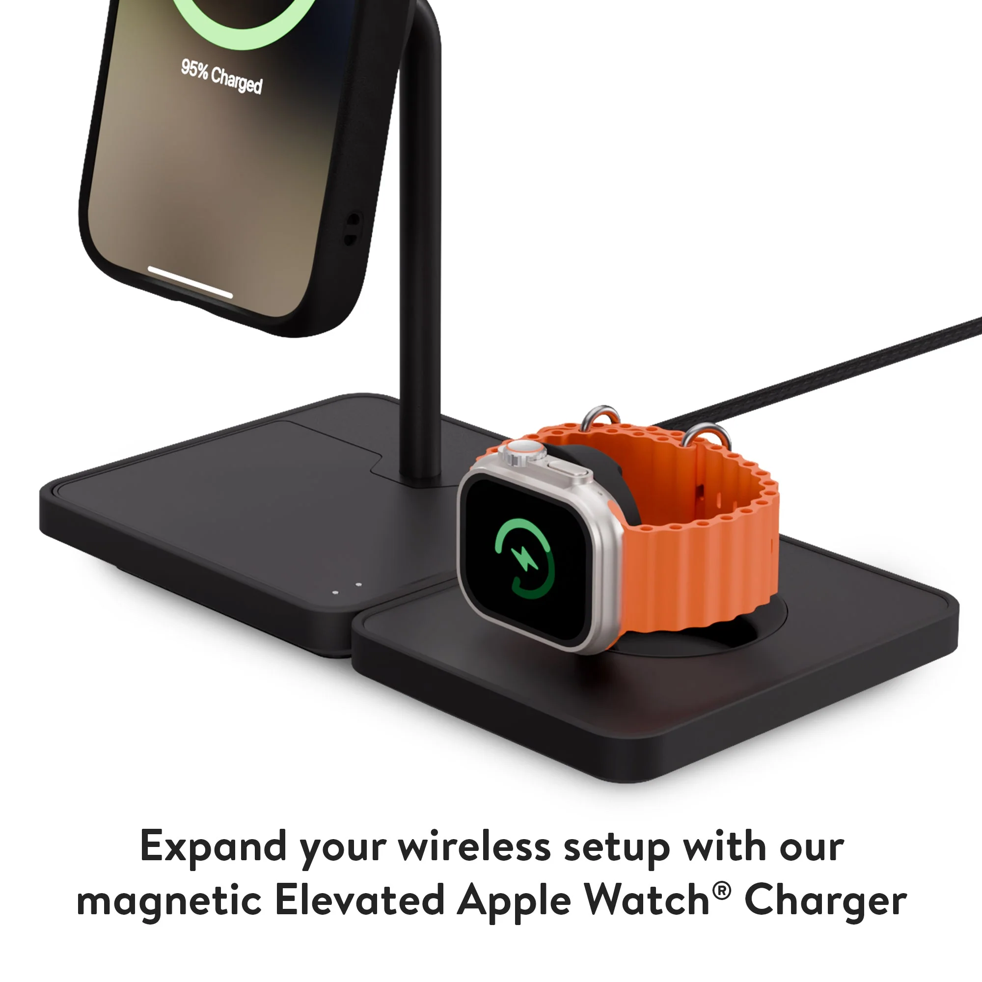 Wireless Charging Stand - Matte Black - Image 10