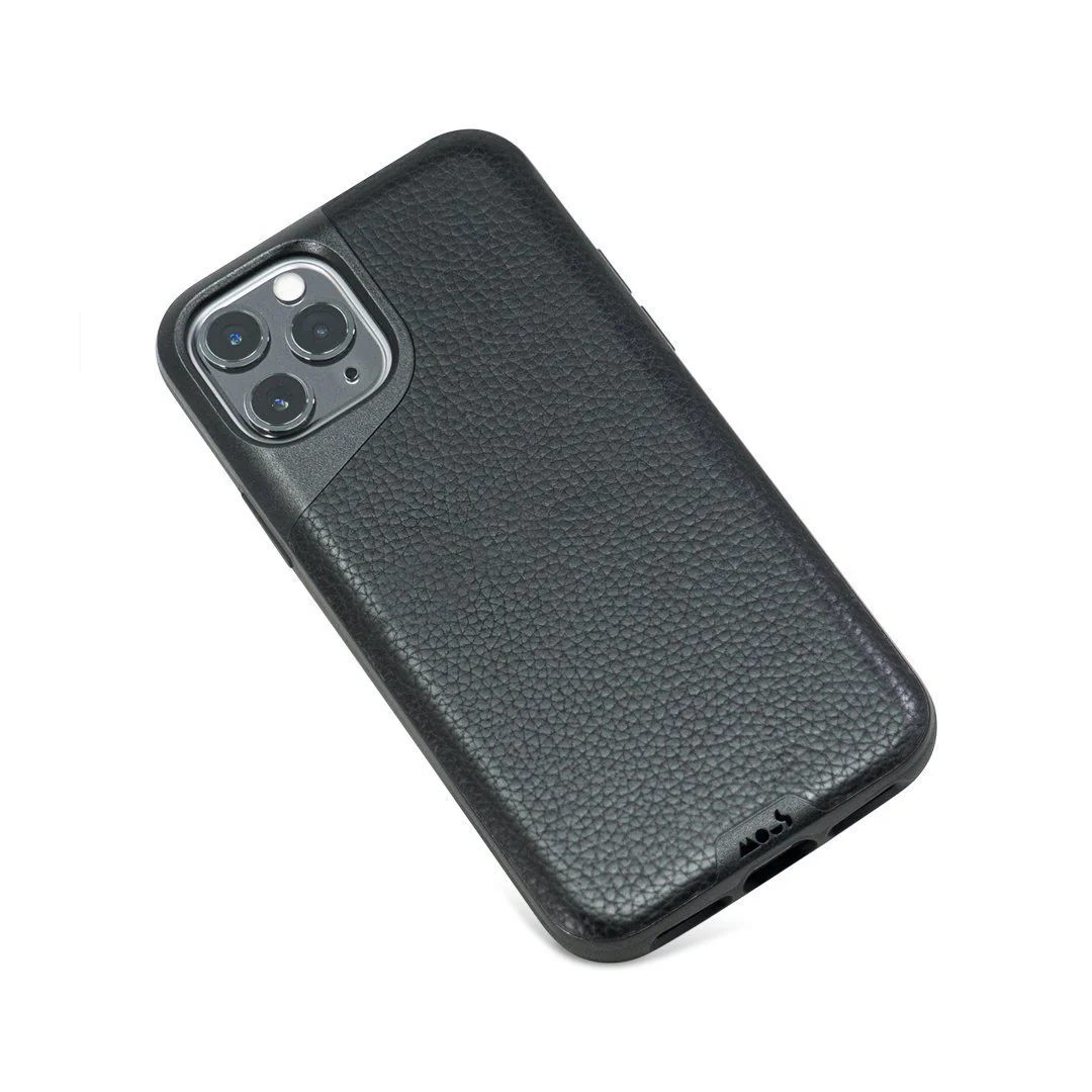 Black Leather Phone Case - Contour - Image 10
