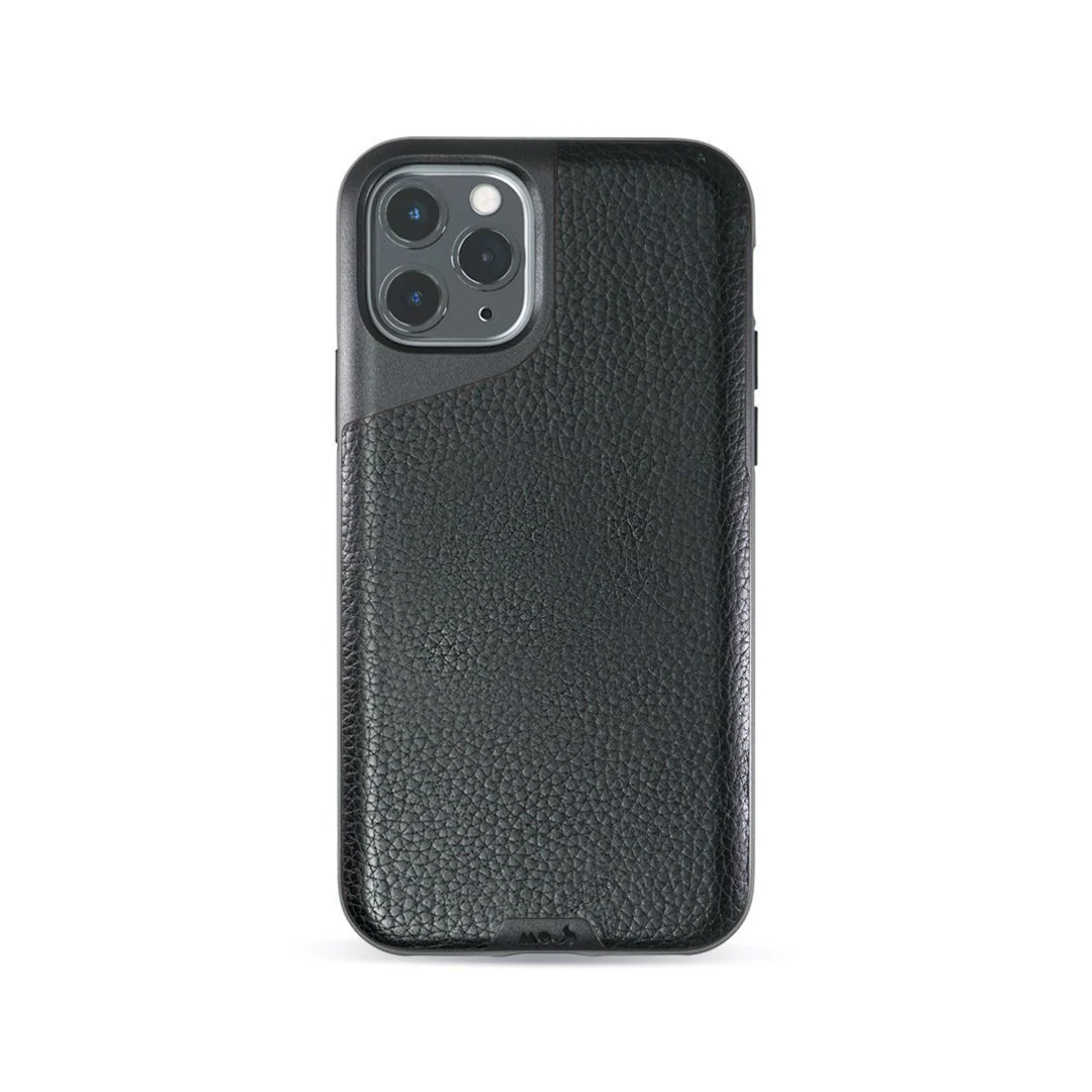 Black Leather Phone Case - Contour - Image 3