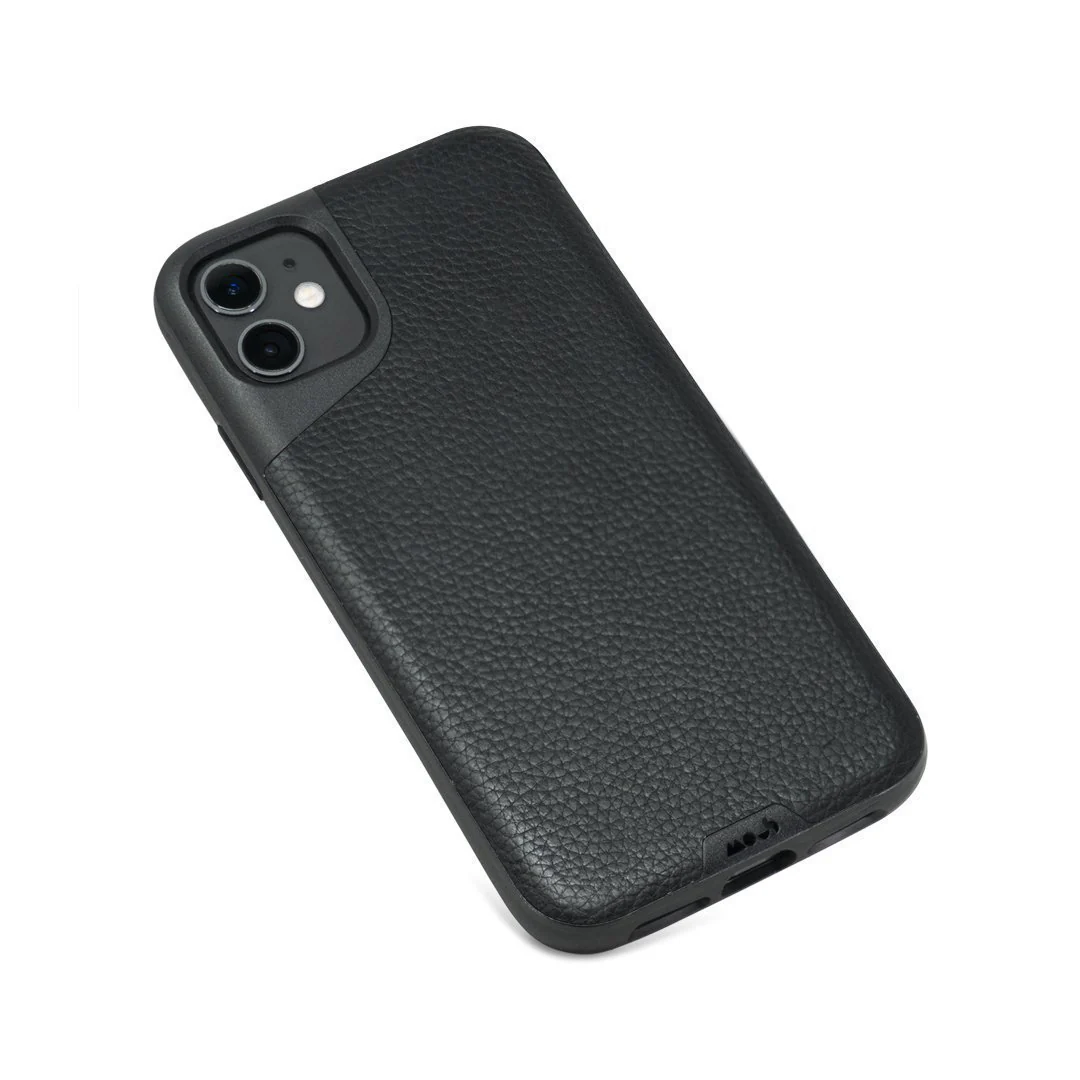 Black Leather Phone Case - Contour - Image 6