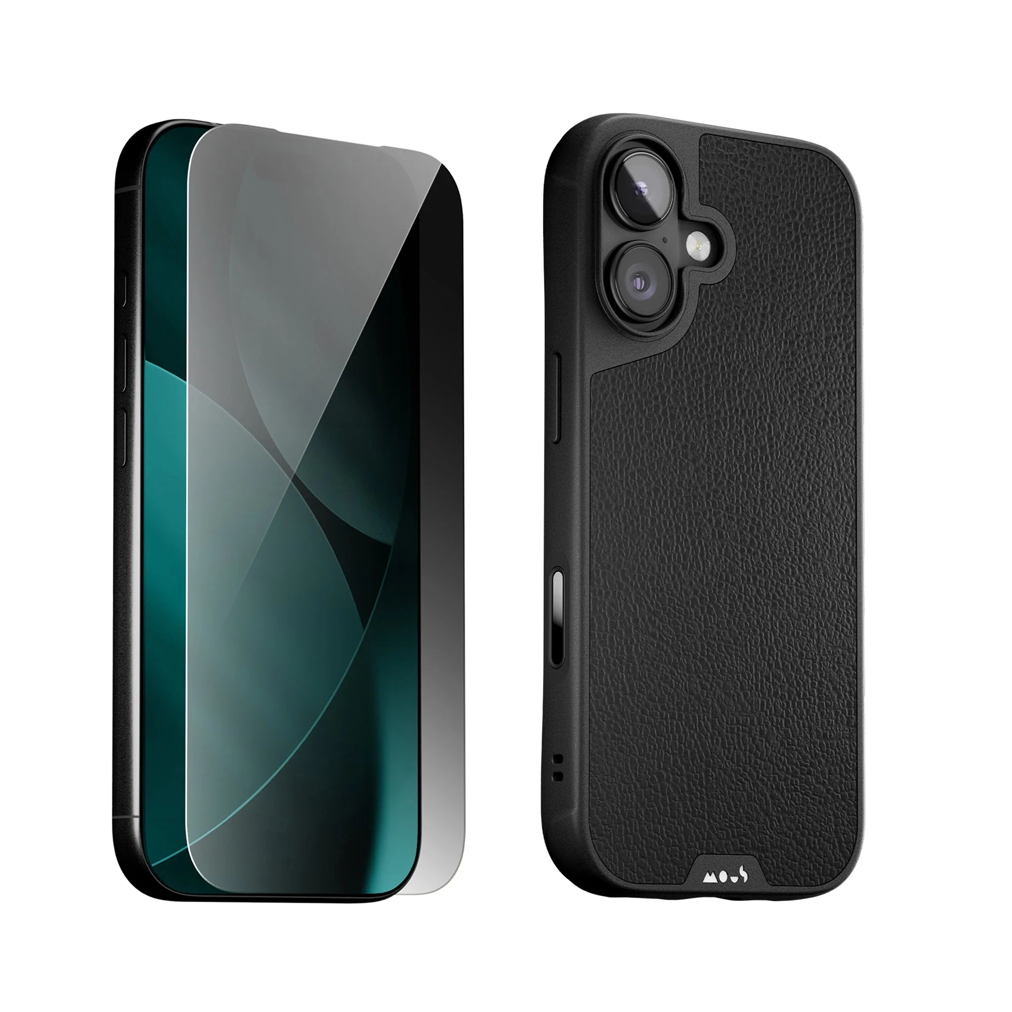 Black Leather Protective Case and Screen Protector - Apple Essentials Kit - Image 5