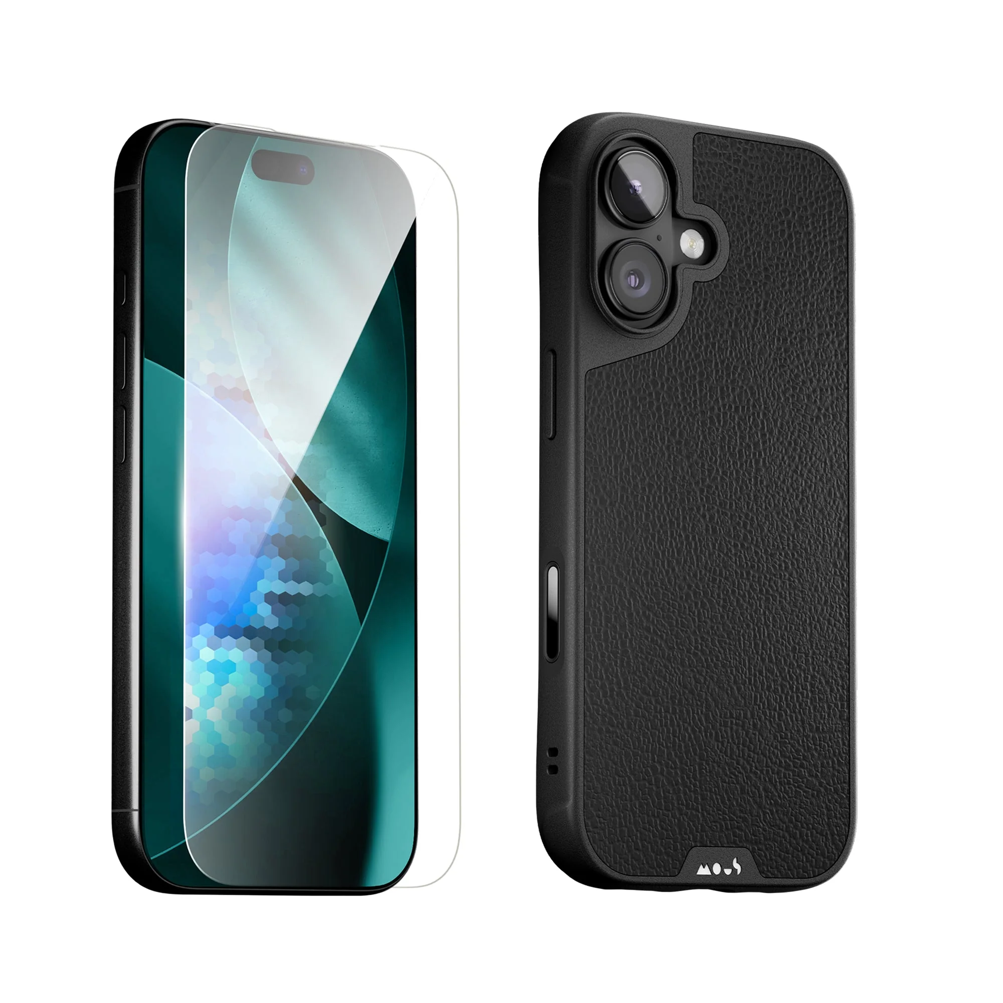 Black Leather Protective Case and Screen Protector - Apple Essentials Kit - Image 8