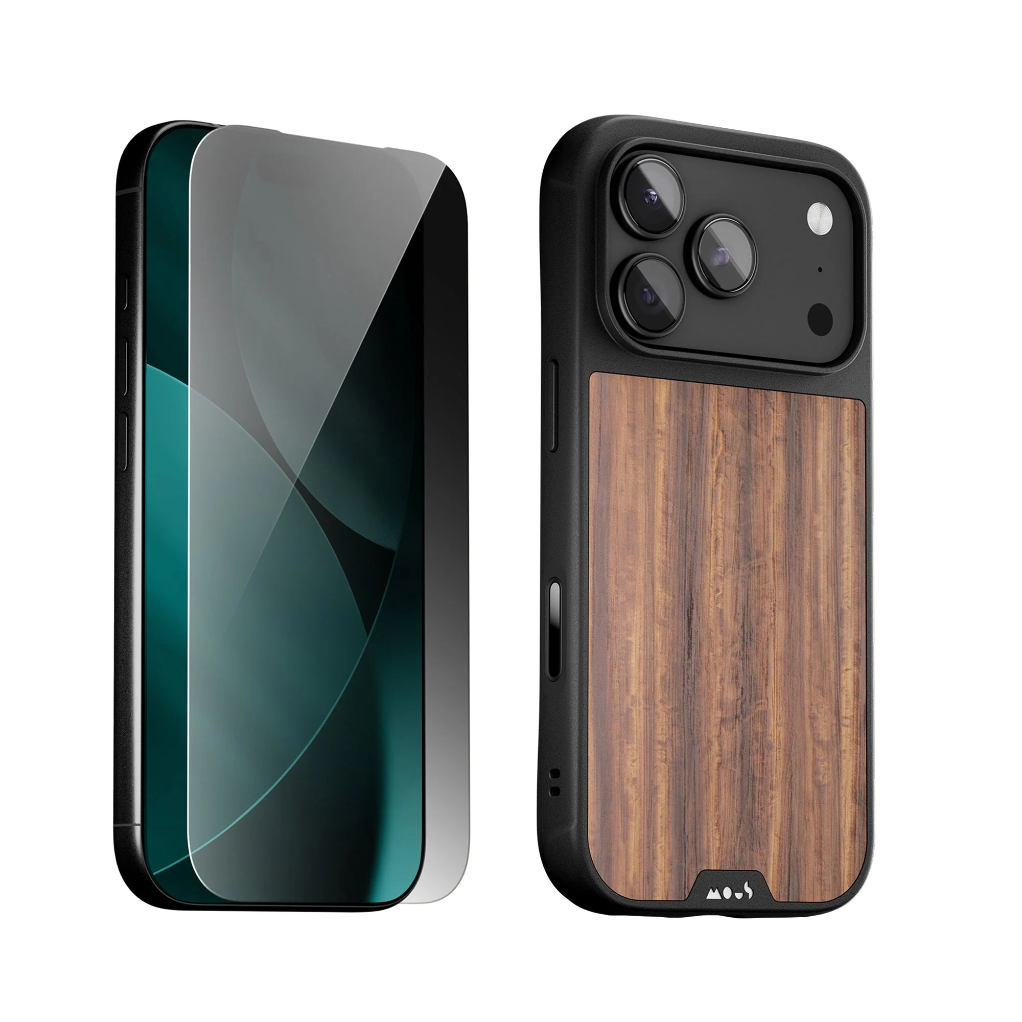 Walnut Protective Case and Screen Protector - Apple Essentials Kit - Image 4