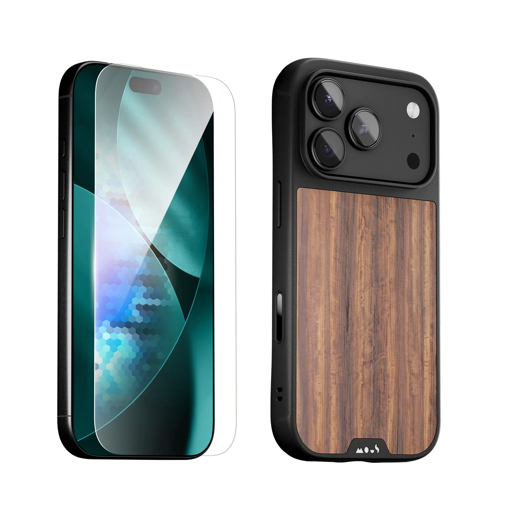 Walnut Protective Case and Screen Protector - Apple Essentials Kit - Image 9