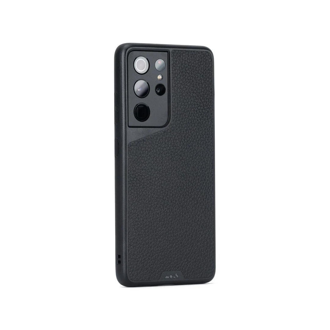 Black Leather Protective Phone Case - Limitless - Image 25