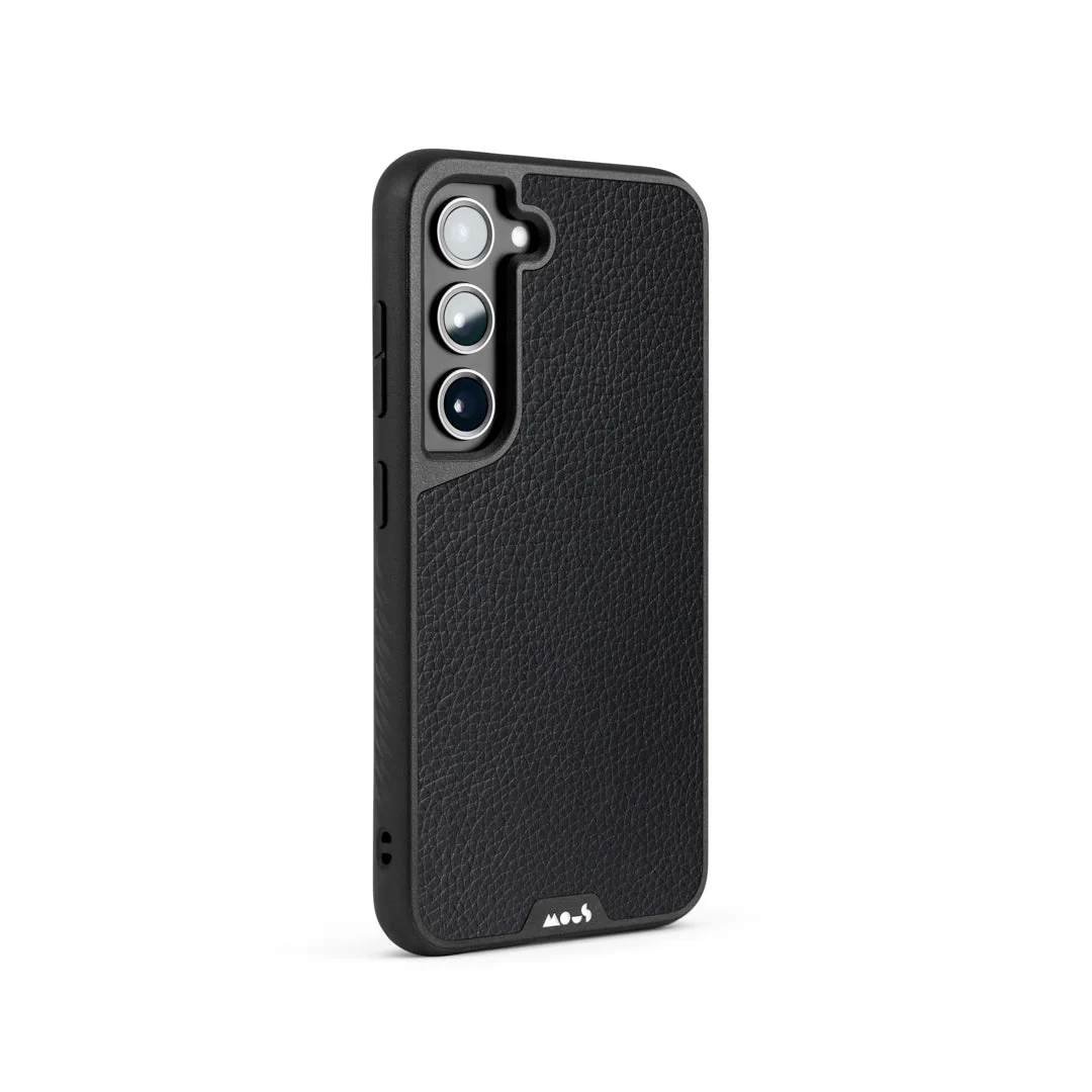 Black Leather Protective Phone Case - Limitless - Image 45