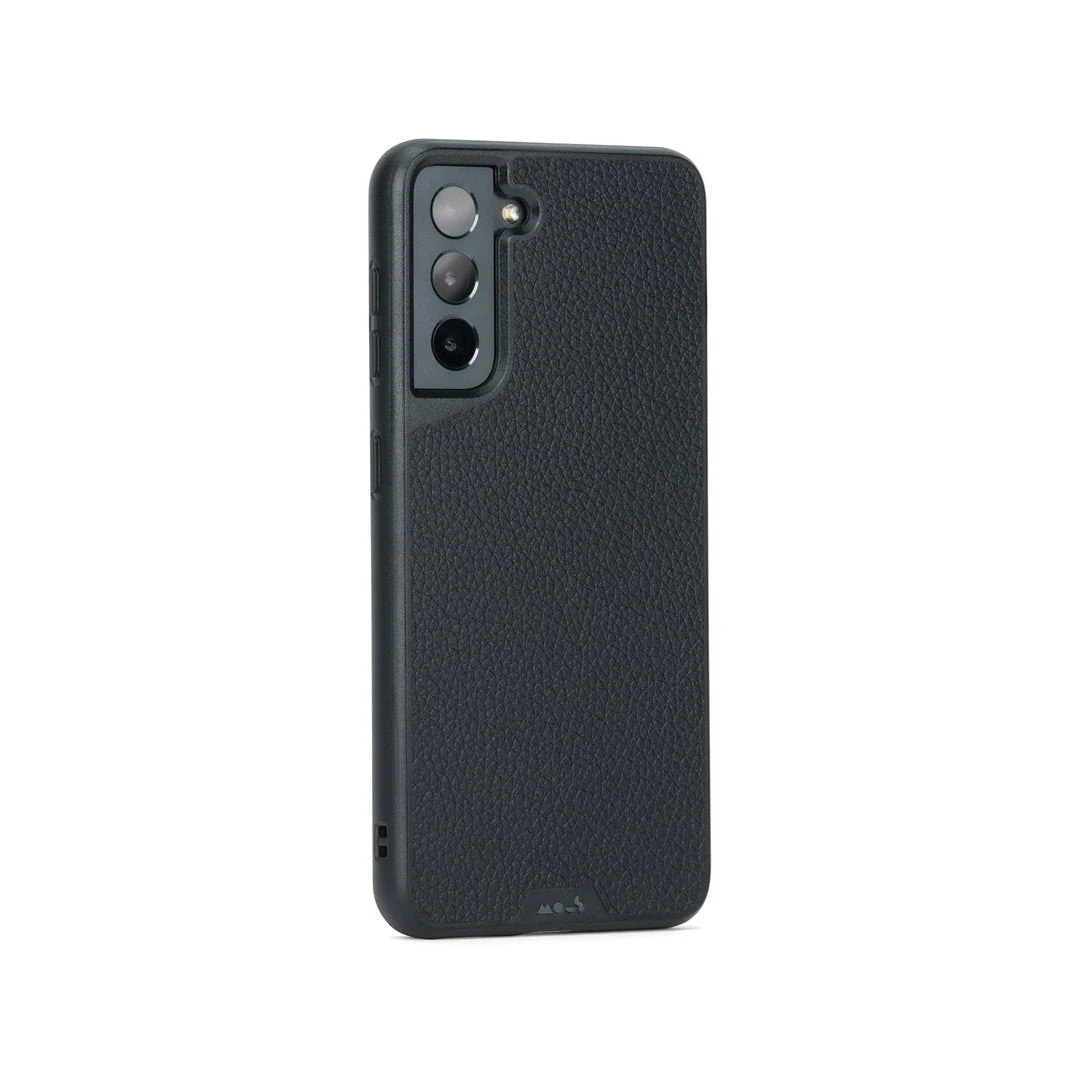 Black Leather Protective Phone Case - Limitless - Image 46