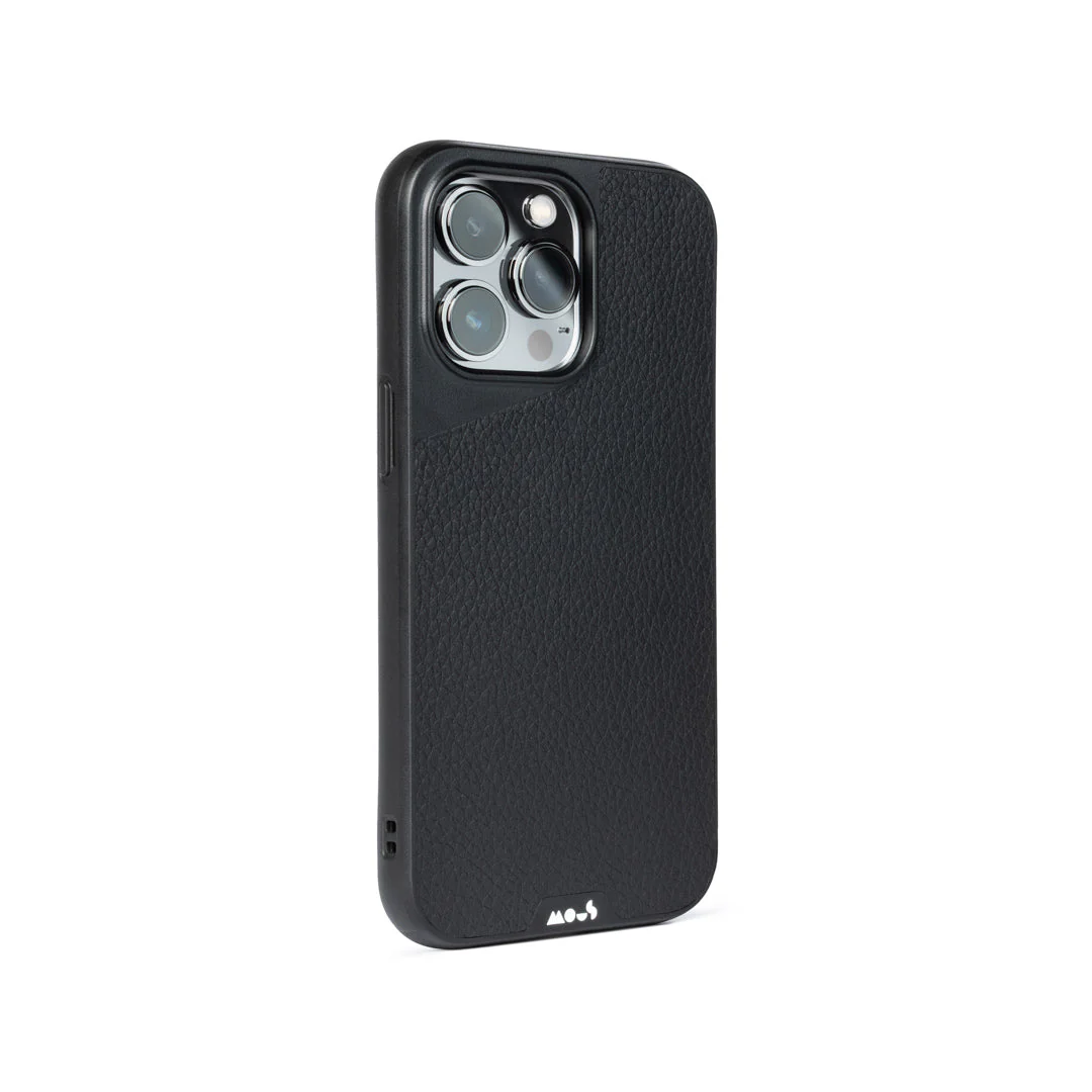 Black Leather Protective Phone Case - Limitless - Image 87
