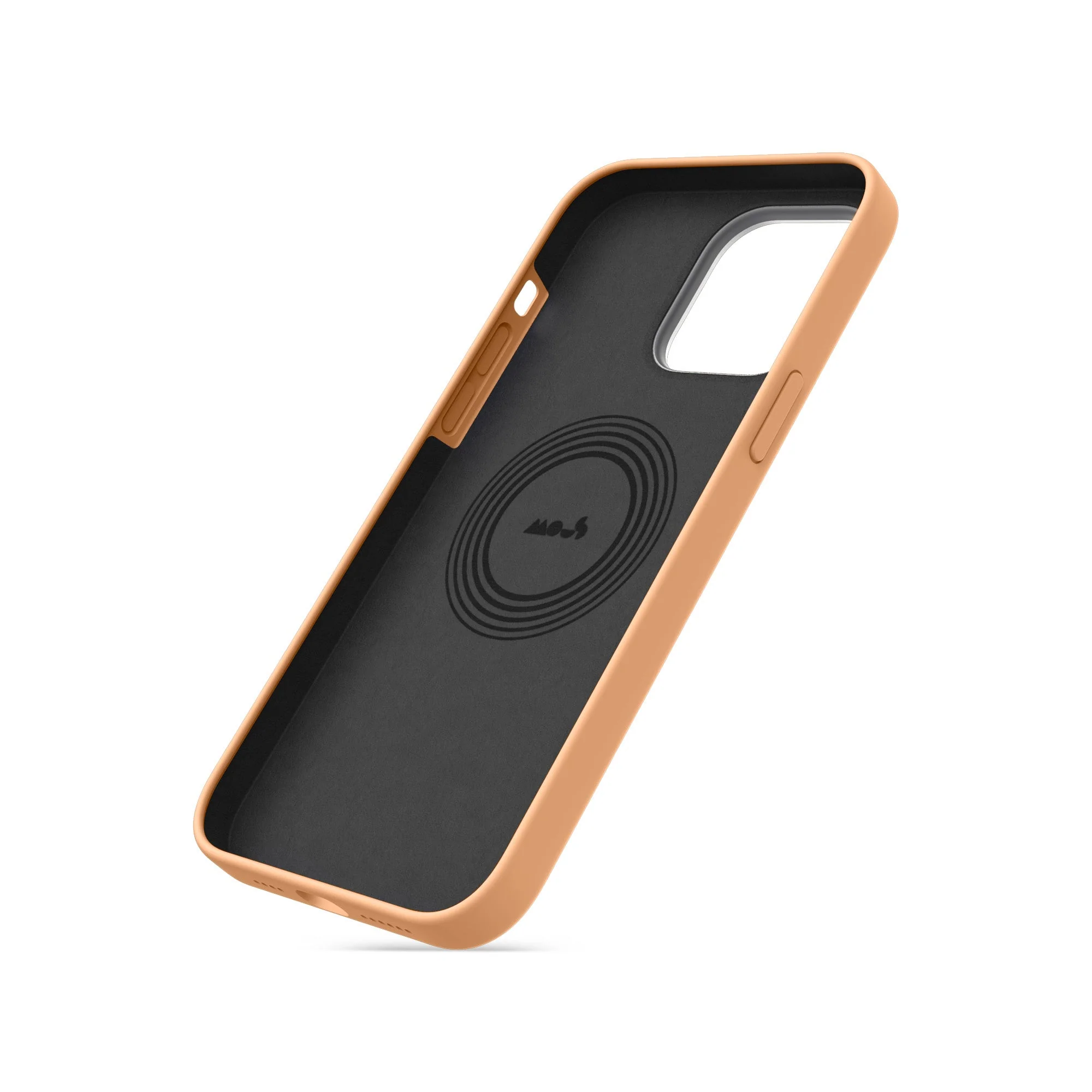 MagSafe® Compatible Apricot Silicone Phone Case - Minimalist - Image 4