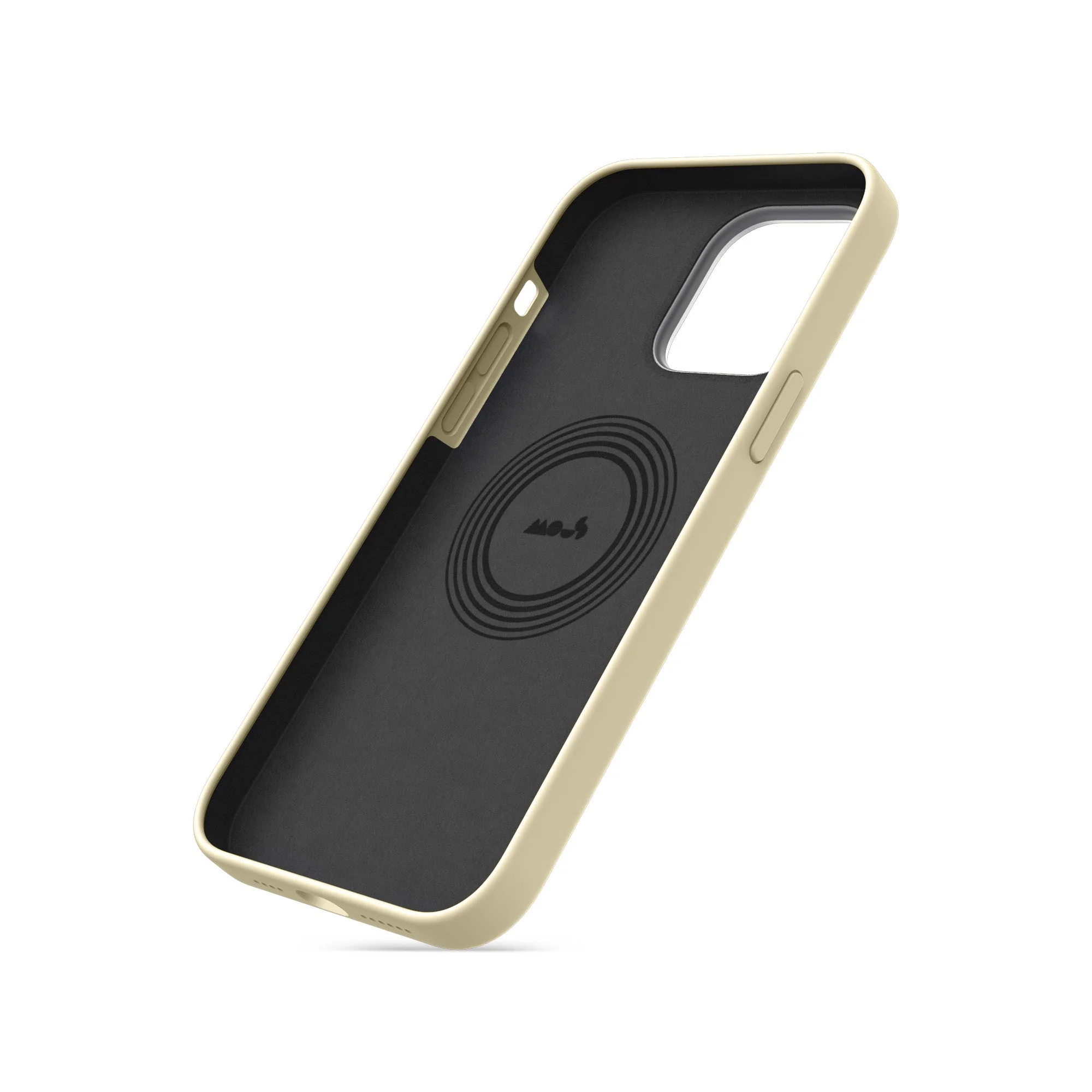 MagSafe® Compatible Ivory Silicone Phone Case - Minimalist - Image 4