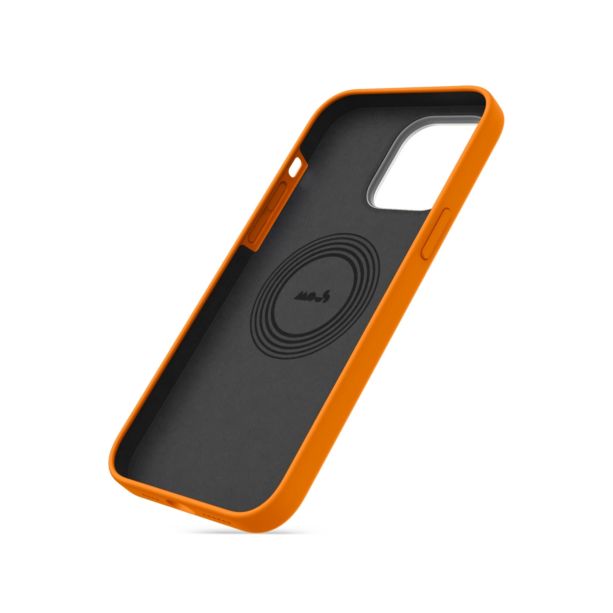 MagSafe® Compatible Tangerine Silicone Phone Case - Minimalist - Image 4