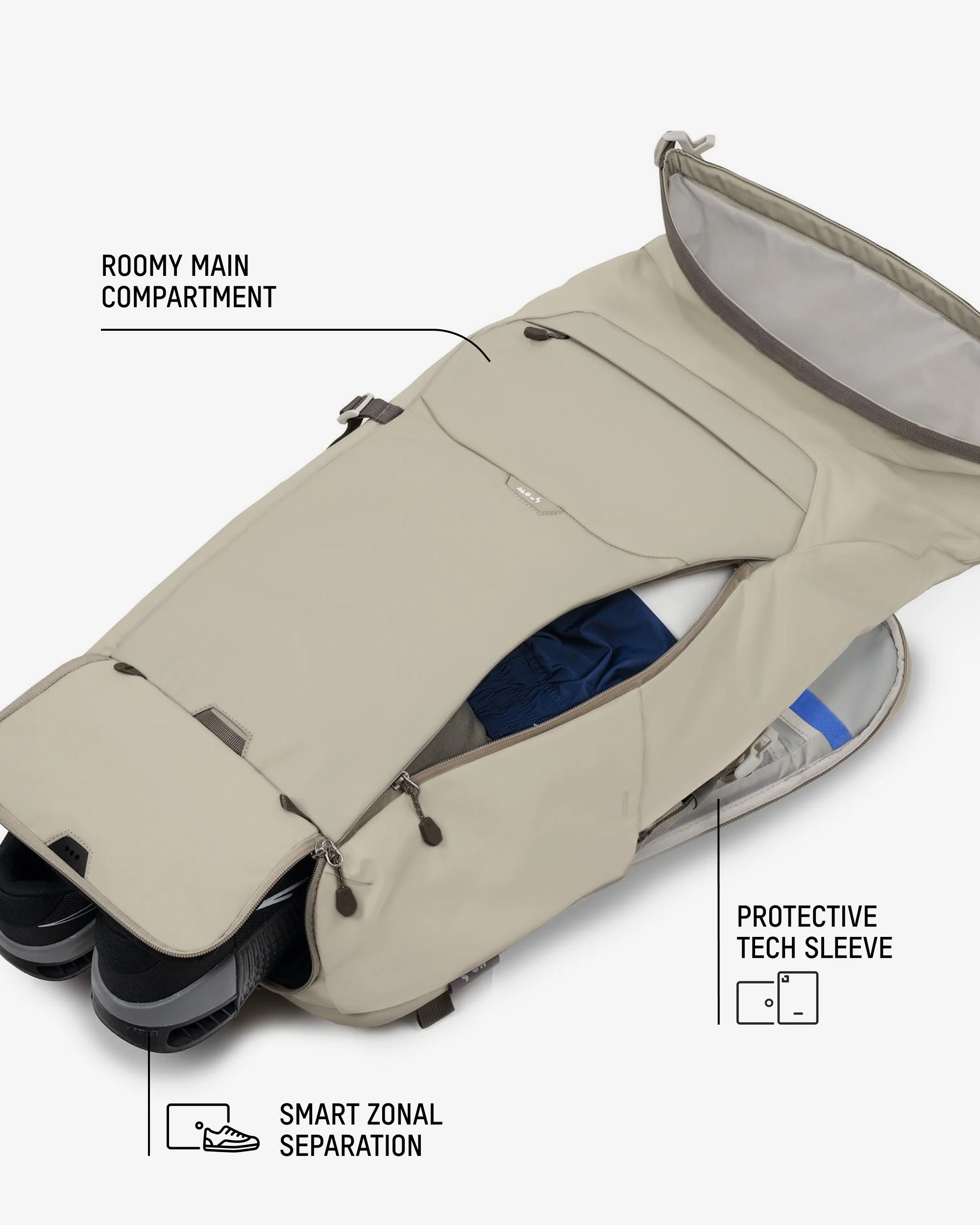 Stone Protective Roll Top - Optimal Backpack - Image 9