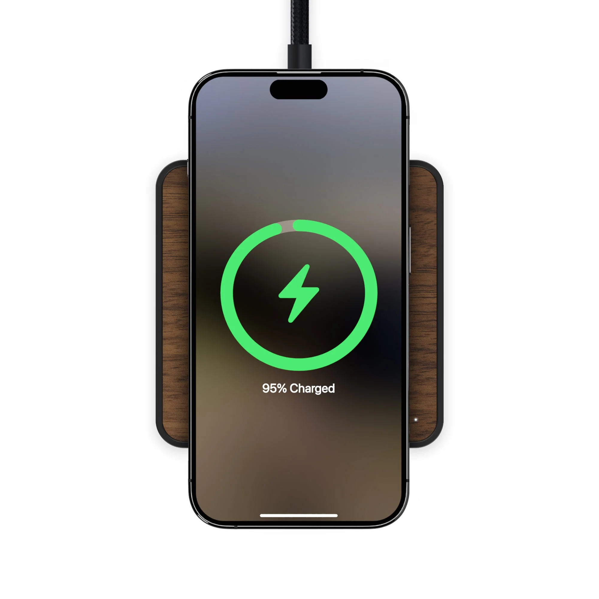 Walnut Wireless Charging Pad - Image 2