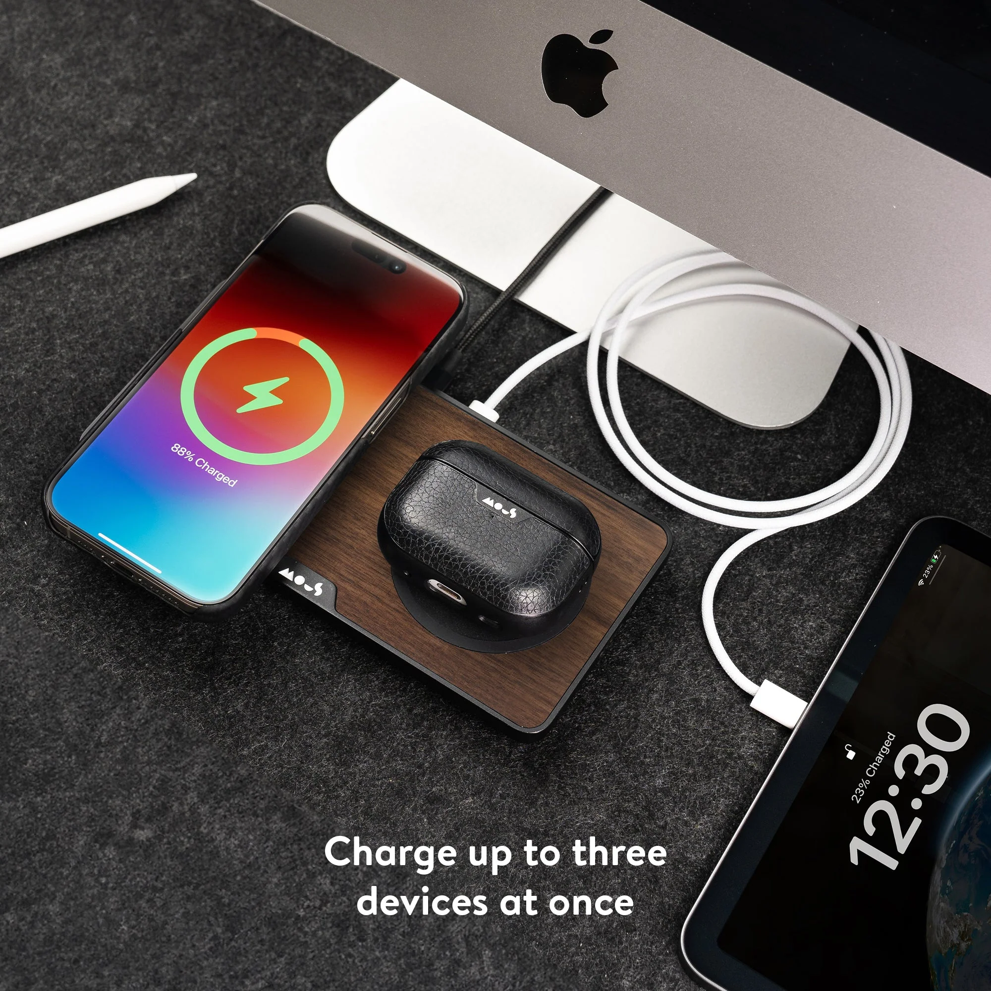 Walnut Wireless Charging Station - Image 9